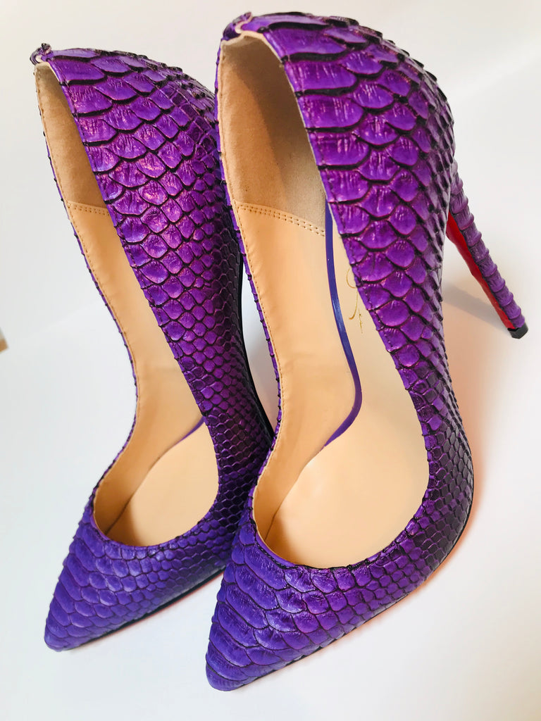 A-I Grape Python – Shasha Lee Shoes